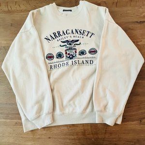 Brandy Melville Erica Narragansett Sweatshirt Oversized Fit One Size